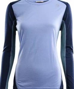 Best Aclima LightWool Sports Shirt Woman Purple Impression/Navy Blazer/North Atlantic Purple Impr/NavyBlazer/NorthAtlantic