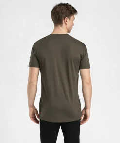 Best Aclima Men's LightWool 140 Classic Tee Logo Tarmac
