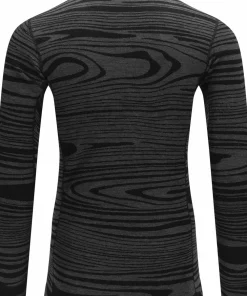 New Aclima Men's WarmWool Crew Neck Black Motion