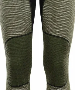 Outlet Aclima Men's WoolNet Hybrid Longs Jet Black/Olive Night/Dill Jet Black / Olive Night / Dill