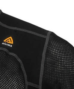 Best Aclima Men's Woolnet T-Shirt Jet Black