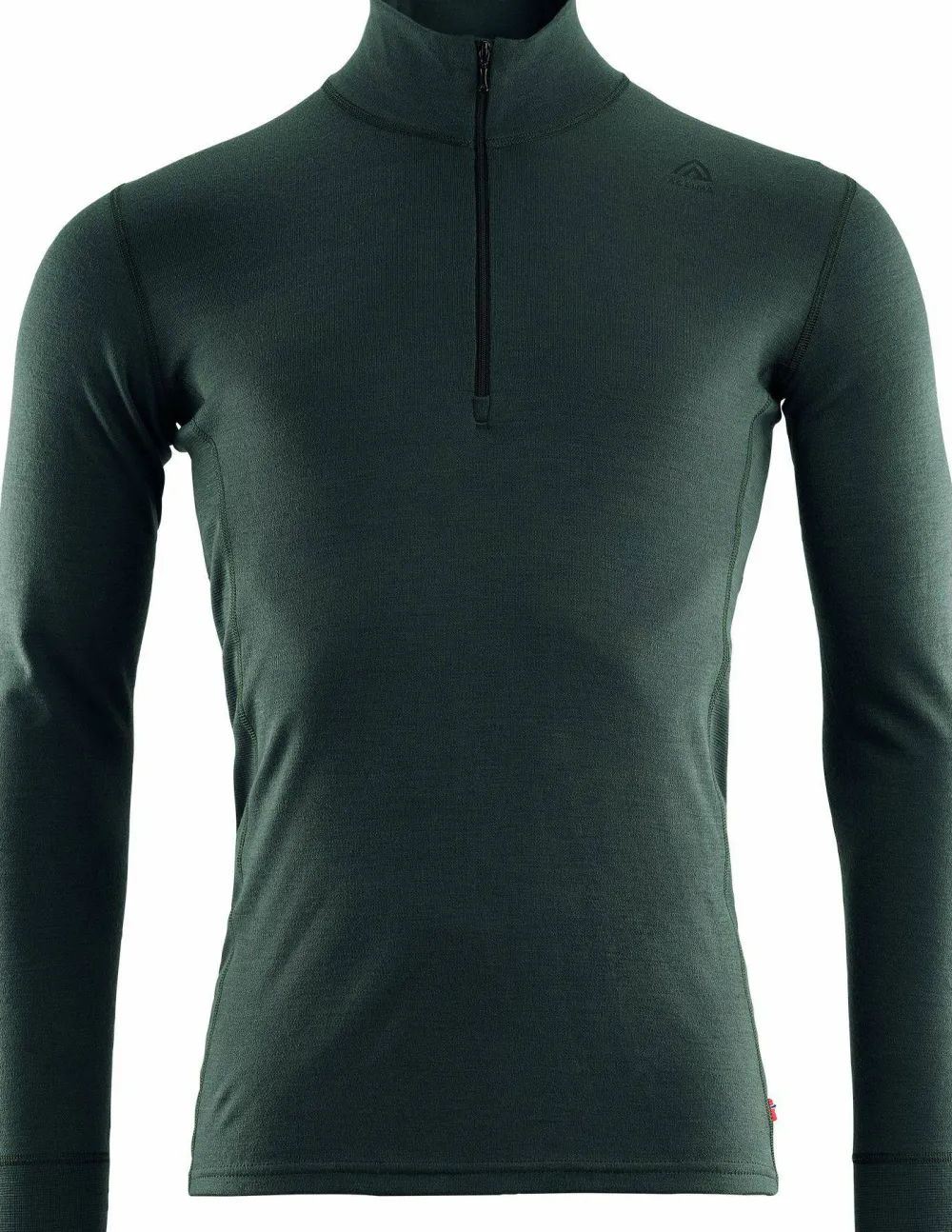 Clearance Aclima WarmWool Mock Neck with Zip Man Green Gables