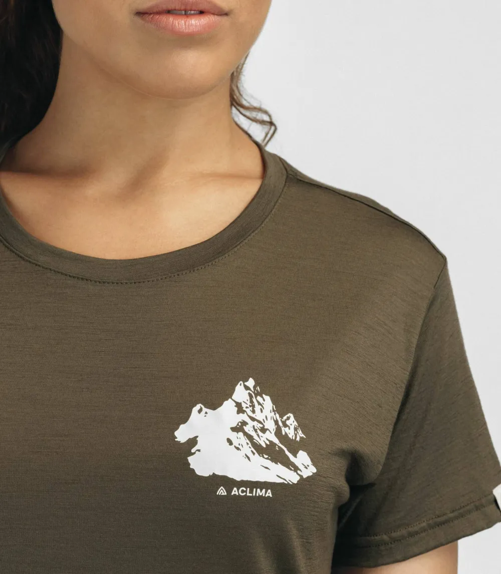 Online Aclima Women's Lightwool 140 Classic Tee Mountain Tarmac