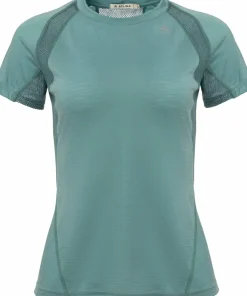 Clearance Aclima Women's LightWool Sports T-shirt Oil Blue/North Atlantic Oil Blue / North Atlantic