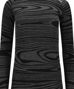 Online Aclima Women's WarmWool Crewneck Black Motion