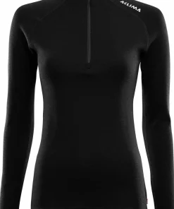Aclima Women's WarmWool Mockneck Jet Black