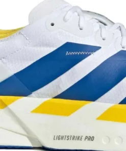 Sale Adidas Men's Adizero Adios Pro 4 Cloud white/Blue/Yellow
