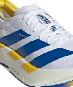 Sale Adidas Men's Adizero Adios Pro 4 Cloud white/Blue/Yellow