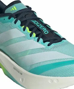 New Adidas Men's Adizero Boston 13 Flash Aqua/Cloud White/Lucid Lemon Flaaqu/Ftwwht/Luclem