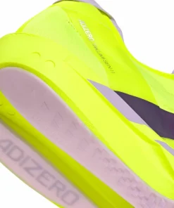 Discount Adidas Men's Adizero Takumi Sen 11 Solar Yellow/Aurora Plum/Powder Plum