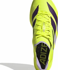 Discount Adidas Men's Adizero Takumi Sen 11 Solar Yellow/Aurora Plum/Powder Plum