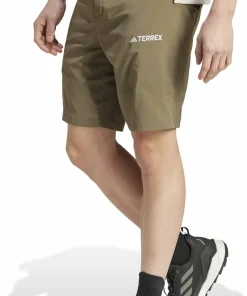 Outlet Adidas Men's Terrex Xperior Mid Shorts Olive Strata