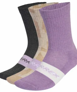 Outlet Adidas TERREX Multi 3 Pack Sock wonder taupe/grey six/powder plum