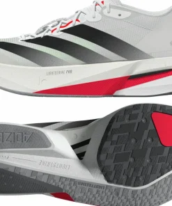 Adidas Women's Adizero Boston 13 Cloud White/Core Black/Lucid Red Ftwwht/Cblack/Lucred
