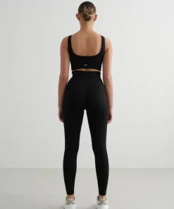 Hot Aim'n Women's Ribbed Seamless Tights Black