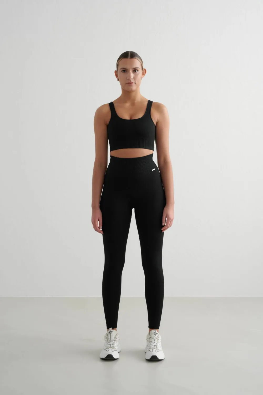 Hot Aim'n Women's Ribbed Seamless Tights Black
