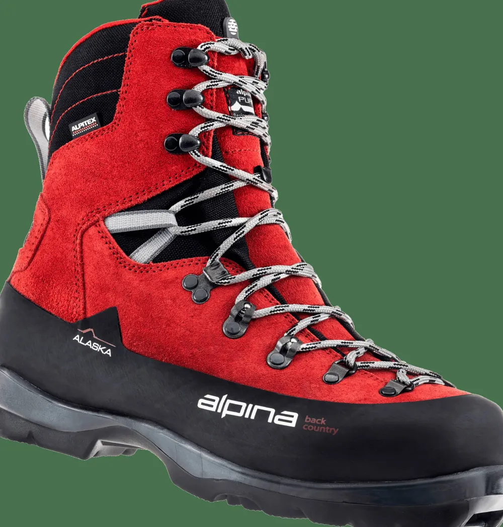 Outlet Alpina Alaska BC Red Sort/Oransje