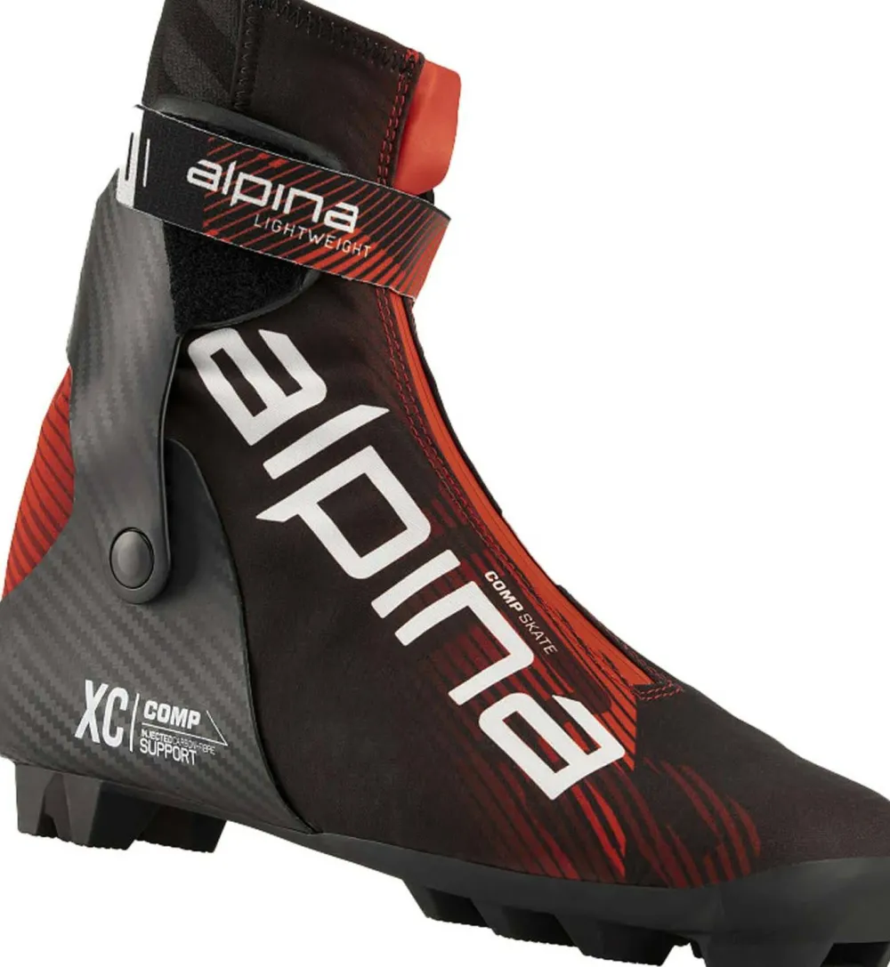 Sale Alpina Unisex Comp Skate Black/Red