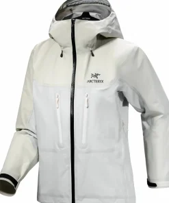 Best Arc'teryx Women's Alpha Jacket Sea Salt / Arctic Silk