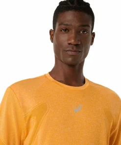 Hot Asics Men's Road Seamless Long Sleeve Top Yamabuki