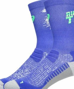Sale Asics Performance Run Sock Crew Cobalt Burst/Vital Green