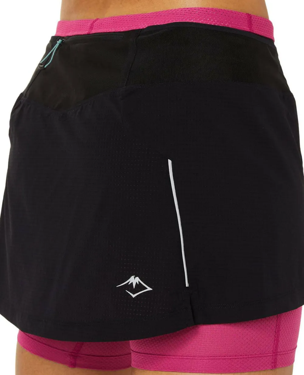 Best Asics Women's Fujitrail Skort PERFORMANCE BLACK/FUCHSIA RED