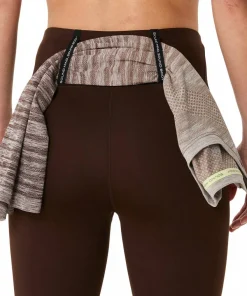 Outlet Asics Women's Road High Waist 8in Sprinter Coffee