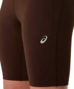 Outlet Asics Women's Road High Waist 8in Sprinter Coffee