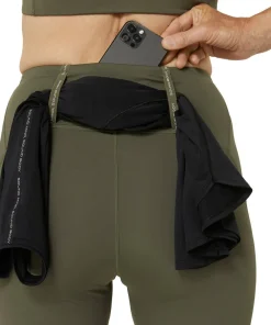 Sale Asics Women's Road High Waist Tight Mantle Green