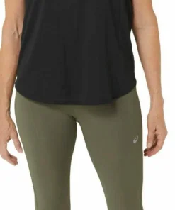 Sale Asics Women's Road High Waist Tight Mantle Green