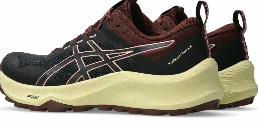 Clearance Asics Women's Trabuco Terra 3 Black/Wild Blossom