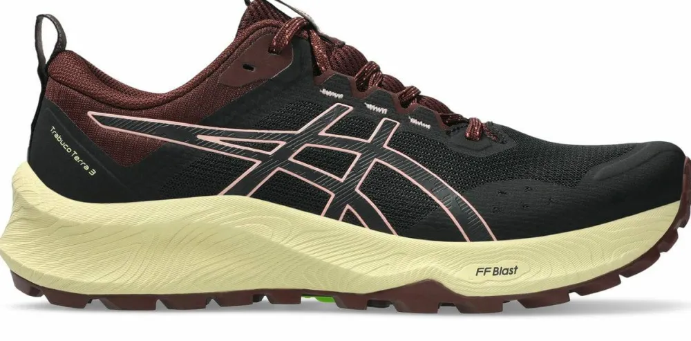 Clearance Asics Women's Trabuco Terra 3 Black/Wild Blossom