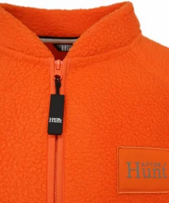 Online Avignon Unisex AFTER Hunt Fleece Jacket Basic Orange