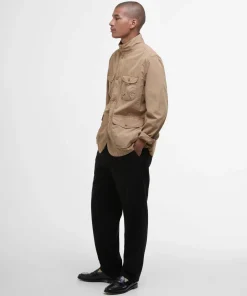 Hot Barbour Men's Ogston Casual Jacket Stone