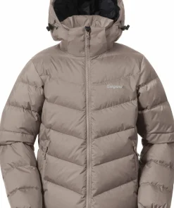 Discount Bergans Juniors' Warm Down Jacket Unisex Rock Taupe