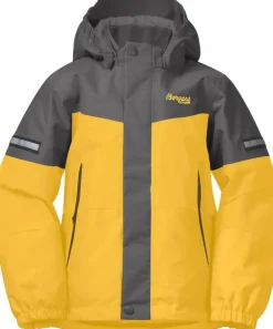 Hot Bergans Kids' Lilletind Insulated Jacket Light Golden Yellow/Solid Dark Grey