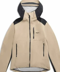 New Bergans Men's Oppdal 3L Shell Jacket Sandstone/Black