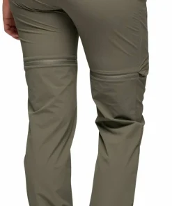 Bergans Women's Convertible Zip-Off Softshell Pants Green Mud