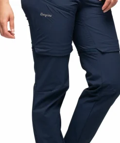 Best Bergans Women's Convertible Zip-Off Softshell Pants Navy Blue