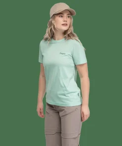 Outlet Bergans Women's Logo Merino Tee Mint Crush