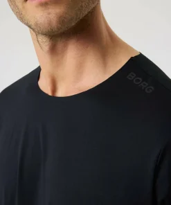 New Björn Borg Men's Borg Feather T-Shirt Black Beauty