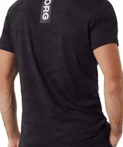 Clearance Björn Borg Men's Borg Performance T-Shirt Black Beauty