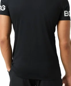 Sale Björn Borg Men's Borg T-Shirt Black Beauty/Red Black Beauty/Black