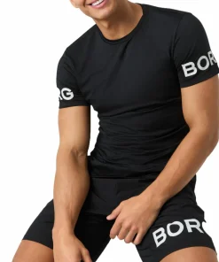 Sale Björn Borg Men's Borg T-Shirt Black Beauty/Red Black Beauty/Black