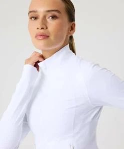Hot Björn Borg Women's Borg Soft Zip Midlayer Brilliant White