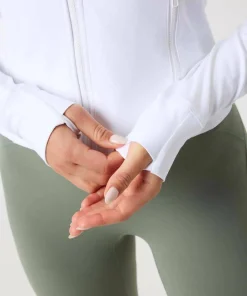 Hot Björn Borg Women's Borg Soft Zip Midlayer Brilliant White