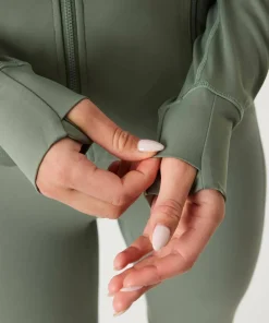 Clearance Björn Borg Women's Borg Soft Zip Midlayer Agave Green