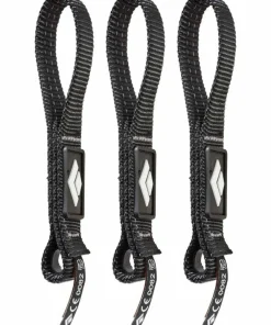 Clearance Black Diamond Diamond Dogbone 16cm 3-Pack Black NO COLOR