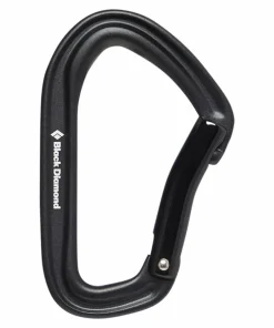 Hot Black Diamond HotForge Bent Gate Carabiner Black