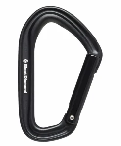 New Black Diamond HotForge Straight Gate Carabiner Black